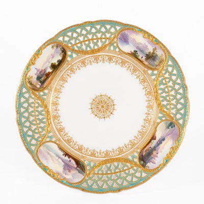 Lot 51 - A Copeland Porcelain Plate, 2nd half 19th...