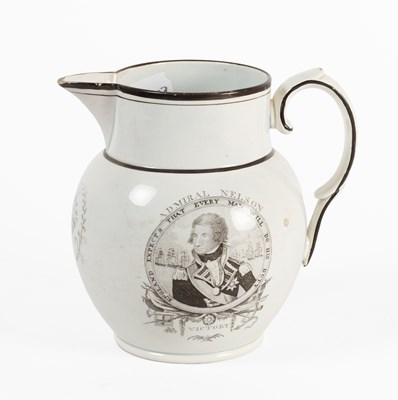 Lot 56 - A Pearlware "Admiral Nelson" Commemorative Jug,...