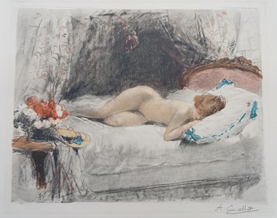 Lot 1103 - Antoine Calbert (1860-1944) Female nude...