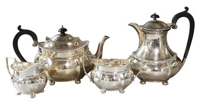 Lot 75 - A Four-Piece George V Silver Tea-Service, by...