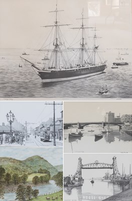Lot 1362 - After George Colley HMS Warrior, taken from a...