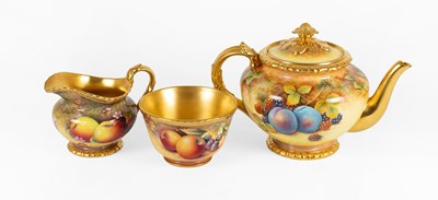 Lot 106 - A Royal Worcester Porcelain Teaset, post 1960,...