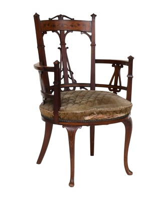 Lot 579 - A Victorian Mahogany, Satinwood-Banded and...