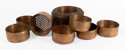 Lot 175 - A Nest of Thirty Seven Copper Jewellers...