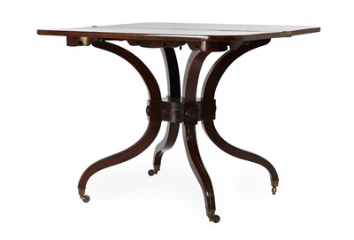 Lot 518 - A Regency Mahogany Foldover Tea Table in the...