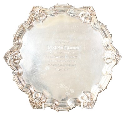 Lot 16 - An Edward VII Silver Waiter, by William Hutton...