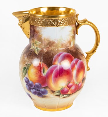 Lot 102 - A Royal Worcester Porcelain "Pineapple Mask...