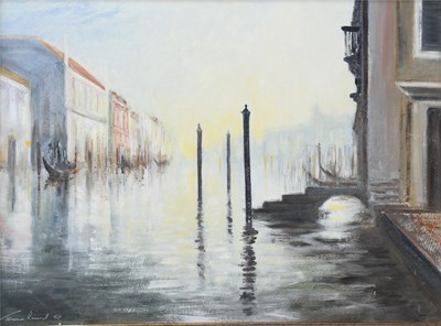 Lot 1367 - Terence Round (20th Century) View of Venice...