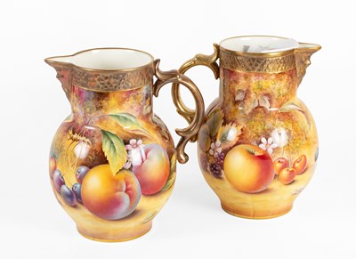 Lot 105 - A Pair of Royal Worcester Porcelain "Mask"...