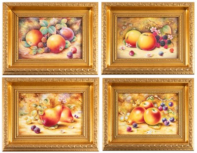 Lot 99 - A Set of Four Royal Worcester Porcelain...