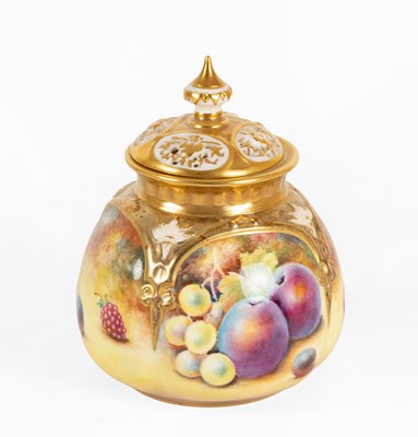 Lot 93 - A Royal Worcester Porcelain Potpourri, post...