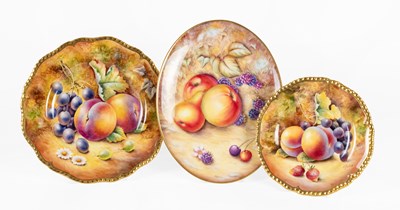 Lot 95 - A Royal Worcester Porcelain Oval Dish, post...