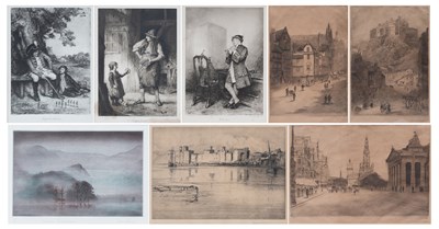 Lot 1071 - Walter Edwin Law (1865-1942) "Edinburgh Castle"...