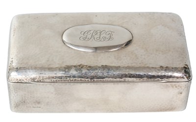 Lot 8 - An Edward VII Silver Cigarette-Box, by James...