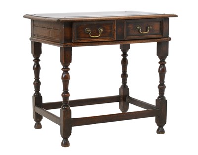 Lot 458 - An Early 18th Century Joined Oak Side Table,...