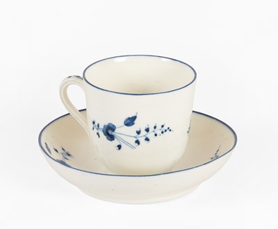 Lot 123 - A Chantilly Porcelain Coffee Cup and Saucer,...
