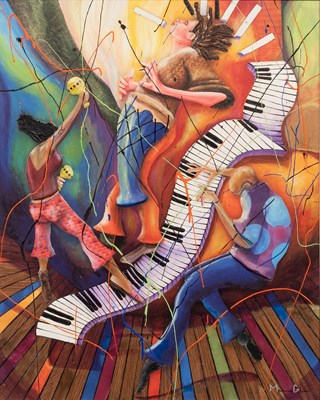 Lot 1095 - After Marcus Glenn (b. 1968) "Three is better...