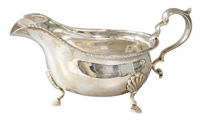 Lot 71 - A George V Silver Sauceboat, by Adie Brothers,...