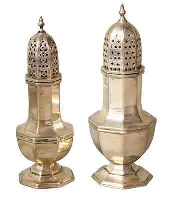 Lot 6 - A George V Silver Caster and an Edward VIII...
