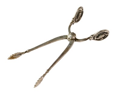 Lot 116 - A Pair of Danish Silver Sugar-Nips, by Georg...