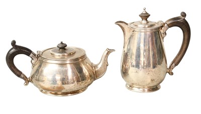Lot 17 - A George V Silver Teapot and Hot-Water Jug,...