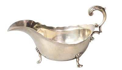 Lot 19 - A George V Silver Sauceboat, by Henry Wigfull,...