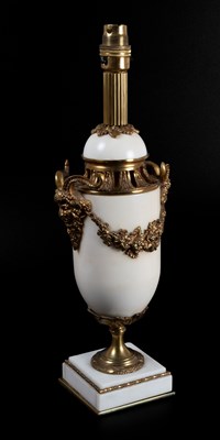 Lot 166 - A Gilt Metal-Mounted White Marble Urn, late...