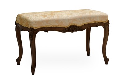Lot 568 - A Late 19th Century Walnut-Framed Window Seat,...