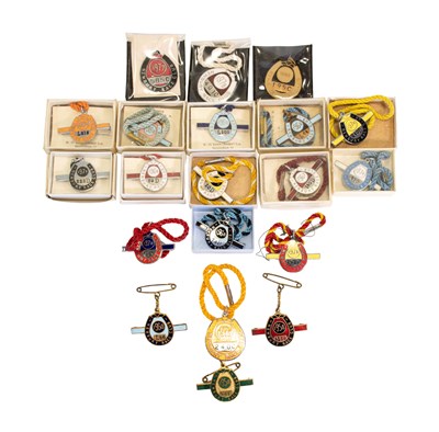 Lot 3031 - Newbury Race Club Enamel Members Badges