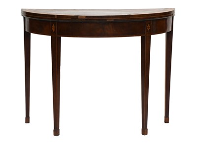 Lot 1290 - A George III Marquetry Inlaid Crossbanded...