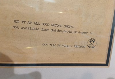 Lot 3194 - Sex Pistols Signed Advertisement