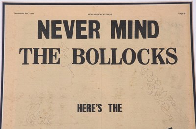 Lot 3194 - Sex Pistols Signed Advertisement