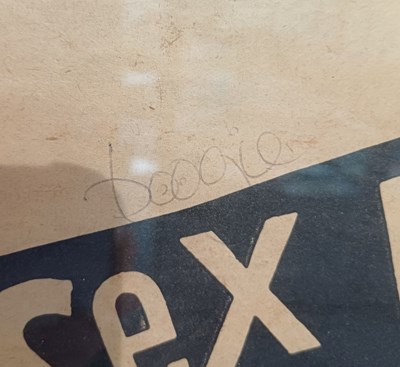 Lot 3194 - Sex Pistols Signed Advertisement