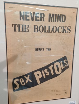 Lot 3194 - Sex Pistols Signed Advertisement