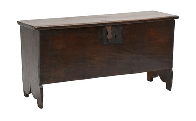 Lot 456 - An Early 18th Century Oak Boarded Chest, of...