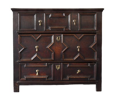 Lot 437 - A Late 17th Century Joined Oak...