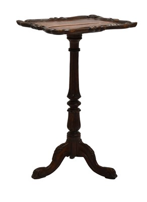 Lot 523 - A Carved Oak Tripod Table, in the manner of...