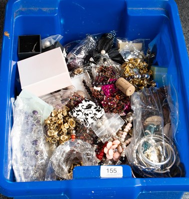 Lot 155 - A Quantity of Costume Jewellery, in three...