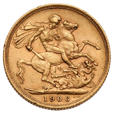 Lot 226 - Edward VII, Sovereign 1906; very fine