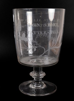 Lot 10 - A Large Presentation Goblet, circa 1830, the...