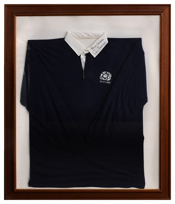Lot 3007 - Gavin Hasting Signed Scotland Rugby Union Shirt