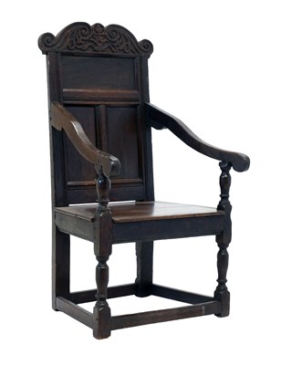 Lot 429 - A Late 17th Century Joined Oak Wainscot-Type...