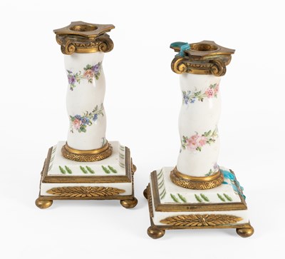 Lot 126 - A Pair of Sèvres Style Gilt-Metal-Mounted...