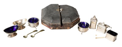 Lot 54 - A Collection of Assorted Silver Condiment...