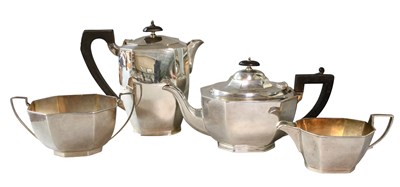 Lot 68 - A Three-Piece George V Silver Tea-Service, The...