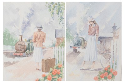 Lot 1081 - Jonathan Peacock (20th Century) Young woman on...