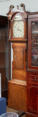 Lot 1415 - An Oak and Mahogany Eight Day Painted Dial...
