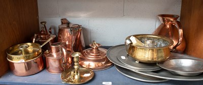 Lot 260 - 18th Century and Later Pewter, various 19th...