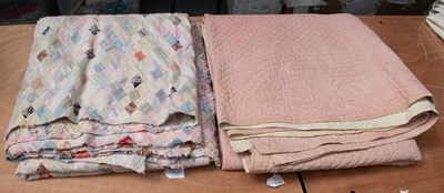 Lot 1020 - Late 19th Century Pink and Cream Reversible...