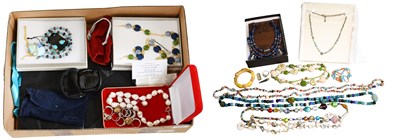 Lot 159 - A Quantity of Jewellery, comprising of a blue...
